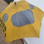 Vintage John Deere Tractor Umbrella Sun Shade Old Advertising Farm Machine Sign