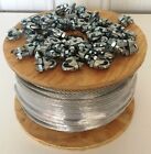 Steel Aircraft Cable Wire Rope 250  3 16  7x7 Galvanized Cable With Cable Clamps