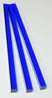 4 Pc 1 2    X 1 2  X 10    Inch Long Square Clear Blue Acrylic Translucent Rod  50 