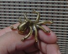 Vintage Style Solid Brass Pure Copper Sea Animal Octopus Figurine Statue