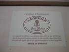 Laguiole Jean Dubost France 3 Pc Cheese Knife Set White Handles W  Wood Box
