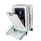 20 Inch Clear Pvc Carry On Suitcase Cover  Front Pocket Zipper  Tsa-approved    