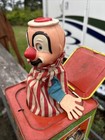 Vintage 1951-53 Matty Mattel Jack-in-the-box Clown Usa Canada Song Toy Music Box