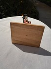 Japanese Mini Miniature Geisha Doll Kimono On A Wooden Base - 5 Inches Tall
