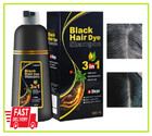 Black Hair Dye Shampoo Instant 3 In 1  100  Grey Coverage