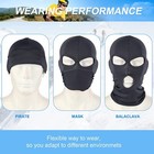 Balaclava 3 Holes Full Face Mask Thin Face Hood Windproof Motorcycle Face Cover