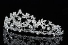 Floral Bridal Headpiece Crystal Rhinestone Prom Wedding Tiara V624