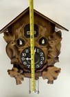 Vtg Rhythm Cuckoo Wall Clock Made In Japan Authentic Wood Brown 4mj233br