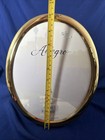 Allegro Brass Oval Picture Frame   Vintage Tabletop Photo Display
