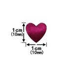 Burgundy Heart Table Confetti Foil Metallic Heart Shaped Valentine Decor 60g