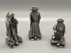 Gorham Magic Crystal Chess Set  3   Witch  Demon  Skeleton W  Swarovski Crystal