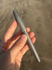 Parker Fountain Pen 18k Solid 750 Gold Nib F Made In France   Vintage Silver 925