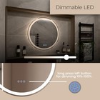 Corona Collection Front And Back Illuminated 24in Round 24 l X 24 w Titanium
