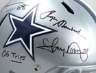 Staubach Dorsett Pearson Signed Cowboys F s Speed Helmet - Beckett W Hologram
