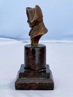 19th C Bronze Bust France Emperor Napoleon Bonaparte Waterloo War