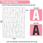 245 Pcs White Iron On Letters And Numbers 2 Inch Heat Transfer Vinyl For Fabric