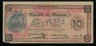 1915 Oaxaca State Mexico Series A 10 Pesos Banknote P 957b Blue Paper Xf 40 Net