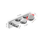 Chrome 20  3 Lights Vanity Light Bathroom Mirror Wall Lamp Modern Led Sconce Ul