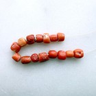 Antique Natural Small Red Coral Beads Collected From Nigeria  African Trade 04