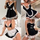Fancy Dress Sexy Lingerie Lace Clubwear French Maid Costume Cosplay For Women Us