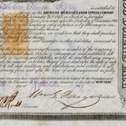 William Fargo   Signed American Express Stock Certificate  wells Fargo    Psa