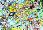 Japanese Pictorial Satirical Map Of The World 1932 Vintage Historic Poster 20x28