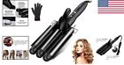 Fast Heating Hair Crimper - Adjustable Temperature - Ceramic Tourmaline - Black