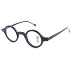 Handmade Vintage Retro Small Round Acetate Eyeglass Frames Full Rim Glasses