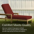 Set Of 2 Chaise Lounge Cushions Outdoor Waterproof  W  Removable Cover 80  X 26 