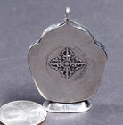 Vintage Tibetan Buddhist Kalachakra Prayer Box Amulet  922 Silver Tra15