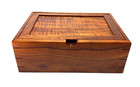 Stanley Sato Kaneohe Hawaii Curly Koa Jewelry Box W  Lift-out Tray  tok 