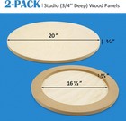 Falling In Art Unfinished Round Birch Wood Panels Kit For Painting  Wooden