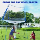 11ft X 8ft Volleyball Practice Net Station Great For Hitting And Serving Drills