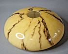 1930s Art Deco Bohemian Cased Glass Lamp Shade Light Marble Caramel Slag