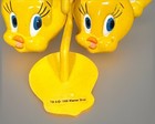 Vintage Tweety Bird Decorative Shower Curtain Hooks Looney Tunes Jay Franco 1998