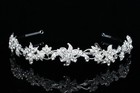 Snowflake Bridal Floral Rhinestone Crystal Prom Wedding Tiara Headband V625