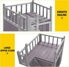 Aivituvin Dog House Feral Cat House Outdoor And Indoor pet Houses With Stairs 2