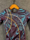 Gk Elite Competition Leotard Gymnastics Rhinestone Color Shifting Foil Bling Cs
