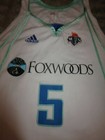 Lelani Mitchell  5 New York Liberty 2009 Wnba Game Used Worn Adidas Jersey Rc