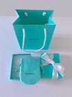Tiffany   Co  Empty Packaging Blue Gift Box  Ribbon  Pouch  Shopping Bag 4pc Set