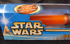 Star Wars Orange Electronic Jedi Lightsaber Attack Of The Clones Light Sound Nib