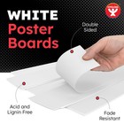 Hygloss Small Poster Board 4x11 - 100 Count Bulk Pack - 10 4 X 11-inch  White
