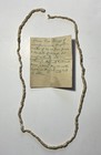 Rare Antique Native American Indian Wampum Trade Beads Necklace   Book W  Photos
