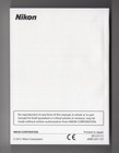 Nikon D4 Genuine Dslr Camera Instruction Book   Manual   User Guide In English
