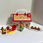 Fisher-price Little People Christmas Playset W  Santa Elf Sleigh