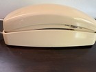 Vintage At t Trimline 210 Phone Beige Curly Corded Retro Landline Desk Telephone