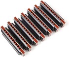Easttop Harmonica Set Harmonica 7 Keys 10hole Professional Blues Harp Harmonica