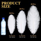 90 Pcs Large Natural Ostrich Feathers Bulk 14-16 Inch  35-40cm  12-14 Inch  3   