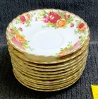 Royal Albert Old Country Roses Demitasse Cup   Saucer Set Espresso England Small
