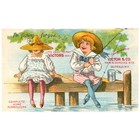 Buffalo Ny Trade Card Advertising Victor Home Furniture Department Store Fishin